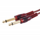 Zebra 1.5m Stereo Audio Cable Cord Wire 3.5mm Male to Dual 6.35mm TRS Male Plug for Computer Mixer Mixing Console
