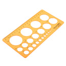 Small Circle Round Circular Drawing Template KT Soft Plastifc Ruler Design Drafting Stencil