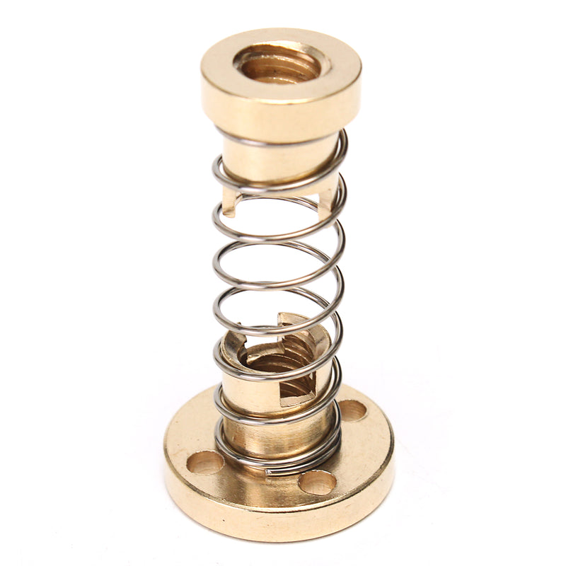 T8 Lead Screw Nut Adjustable 2mm/4mm/8mm Lead Nut Anti-Backlash Spring Loaded Nut
