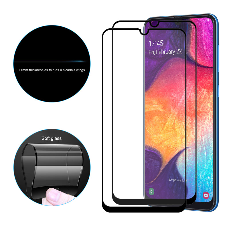 Enkay 0.1mm Soft Tempered Glass Full Cover Screen Protector For Samsung Galaxy A30 2019/Galaxy A50 2019