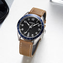 RUIMAS 573 Fashion Men Watch 3ATM Waterproof Luminous Date Display Leather Strap Quartz Watch