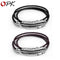 Titanium Steel Men's Feather Multi-layer Stainless Steel Braided Leather Bracelet