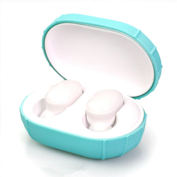 Portable Solid Color Silicone Case Earphone Protection Cover Storage Box for Xiaomi Airdots Redmi