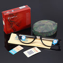 KCASA Resin Film Anti-blue Reading Glasses Shell-shaped Folding Presbyopic Glasses With Case