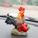 New Shelves Na Caishun Auspicious Chicken Resin Ornaments Creative Home Decoration Craft Study Gift