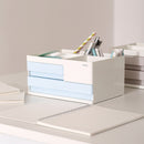 XIAOMI Ecosystem Deli Desktop Storage Box Cosmetic Makeup Case 2/4 Grids Drawers Office Desk Accessories Organizer Pen Pencil Holder 8904/8905