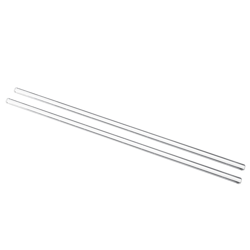 2Pcs 250mm Glass Stirring Mixing Rod Stirrer Mixer Sticks Rods Laboratory Experiment Glassware