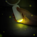 Baseus Portable USB Fan Mini Fan With LED Fan Summer Light Electric Cooler Fan 3-Speed Adjustable Office Gadget