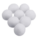 8Pcs/Set 2/3/4/5/7cm Natural Fabric Wool Dryer Ball Laundry Softener Wrinkle-free Dryer Ball