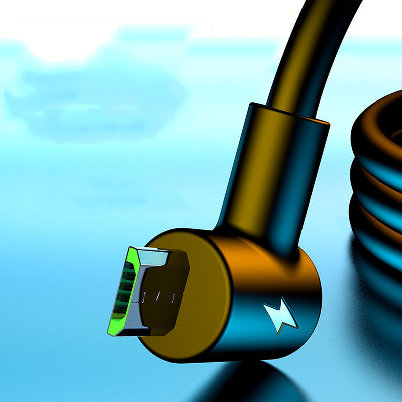 Bakeey High-speed 5A Micro USB Elbow Double-sided Plug-in Fast Charging Gaming Data Cable For Xiaomi Mi4 Redmi 7A Redmi 6Pro OUKITEL Y4800