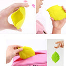 Honana CF-DW02 Silicone Leaf Shape Water Cup Folding Mini Camping Hiking Travel Pocket Drinking Cup
