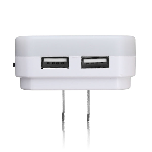 Intelligent Light Control Sensor LED Night Wall Light with USB Port  AC110-240V