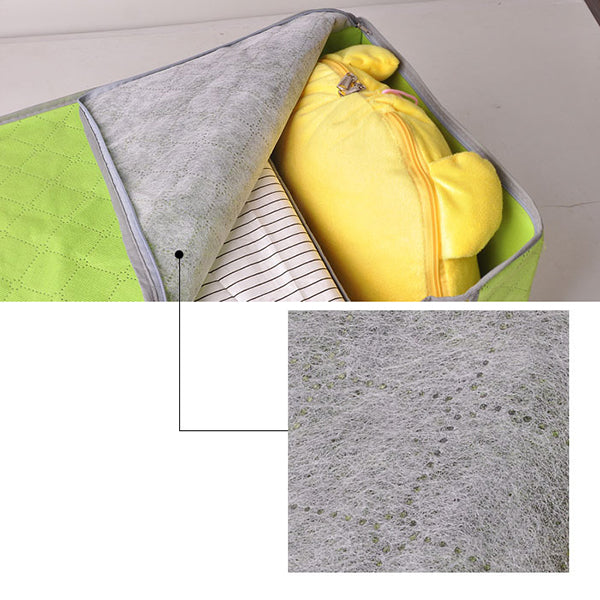 60x35x35cm Non Woven Clothes Quilt Storage Bag Dustproof  Moisture Proof Organizer Bag with Zipper