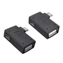 Bakeey 90 Degree Micro USB OTG Adapter Male to USB 2.0 Converter for Xiaomi Huawei Android