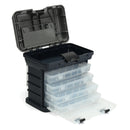 ZANLURE 4- layer Fishing Tackle Box Lures Storage Tray Bait Case Tool Organizer Bulk Drawer