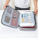 Document storage bag multi-layer large capacity family password lock file box multi-function file bag passport clip finishing package