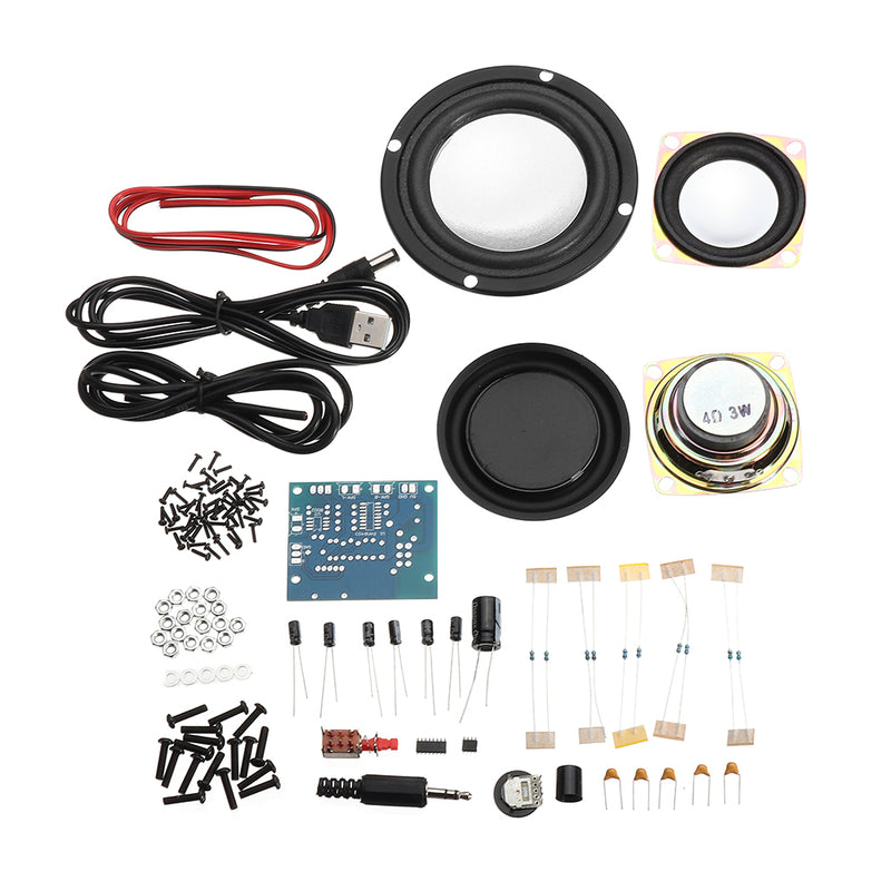 DIY USB Stereo Speaker Production Kit DC 5V Heavy Bass 2.1 Channel Active Audio