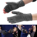 KALOAD 1 Pair Sports Anti-skid Compression Half Finger Gloves Arthritis Pain Relief Gloves