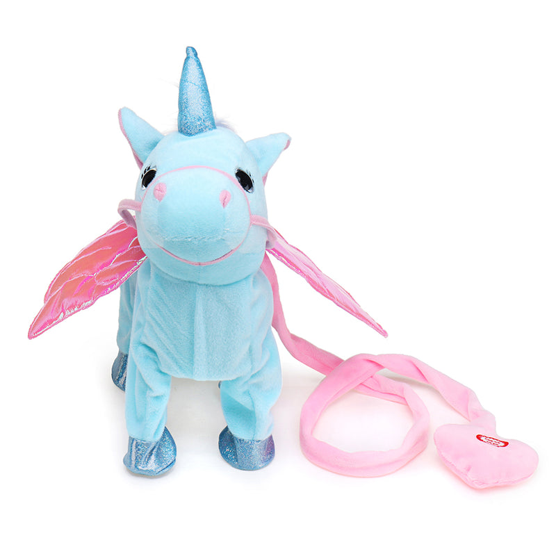 Electric Magic Walking Wiggle Singing Unicorn Stuffed Plush Toy Kids Christmas Gifts