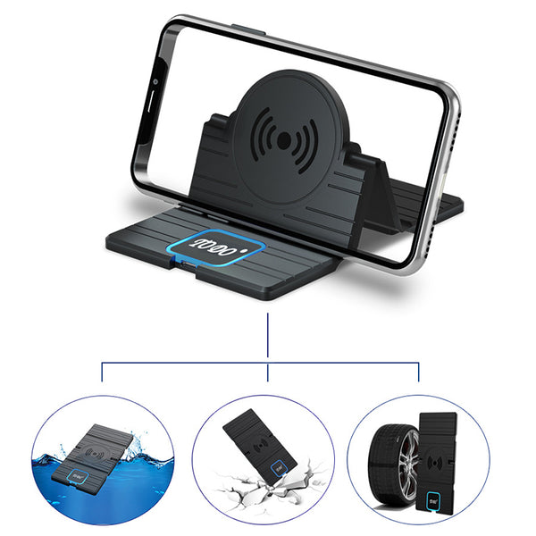 15W Qi Wireless Charger Car Charger Pad Dashboard Car Phone Holder Car Mount