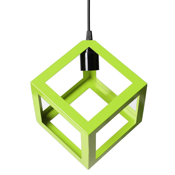 Modern E27 Metal Cube Ceiling Pendant Light Chandelier Fixtures Lamp Bar Hotel Restaurant