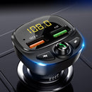 HY87 Car MP3 Bluetooth Charger Dual USB Cig arette Lighter QC3.0 Fast Charging