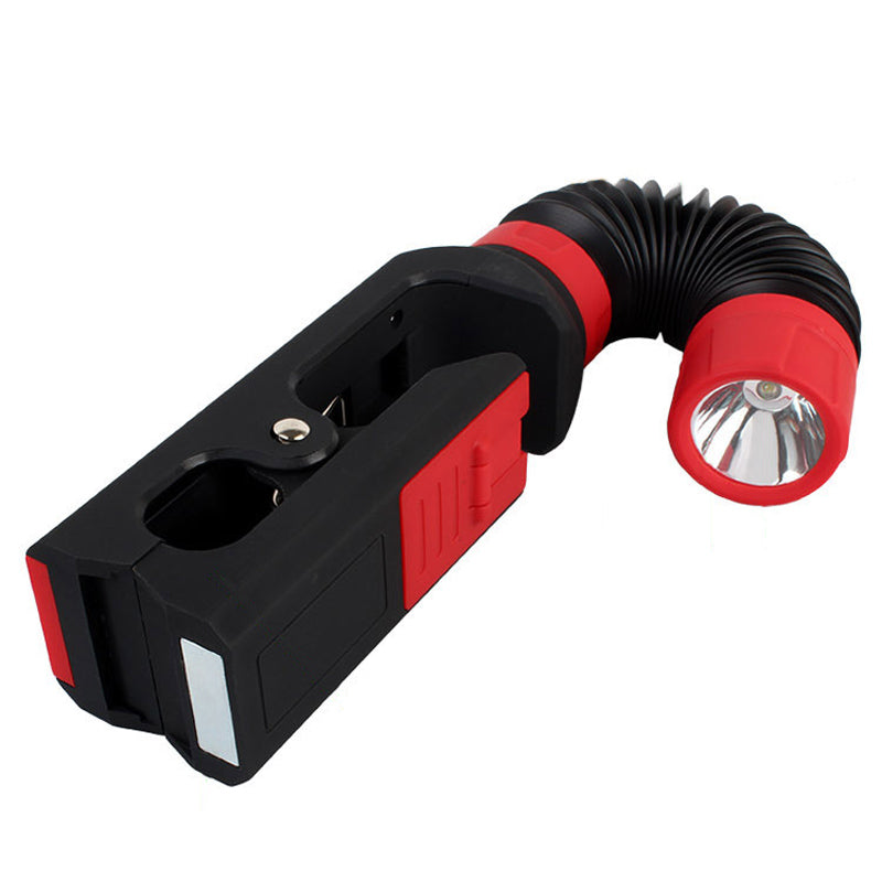 P142 3W LED Magnetic Tail Clip 360 Adjustable Head LED Flashlight Work Light