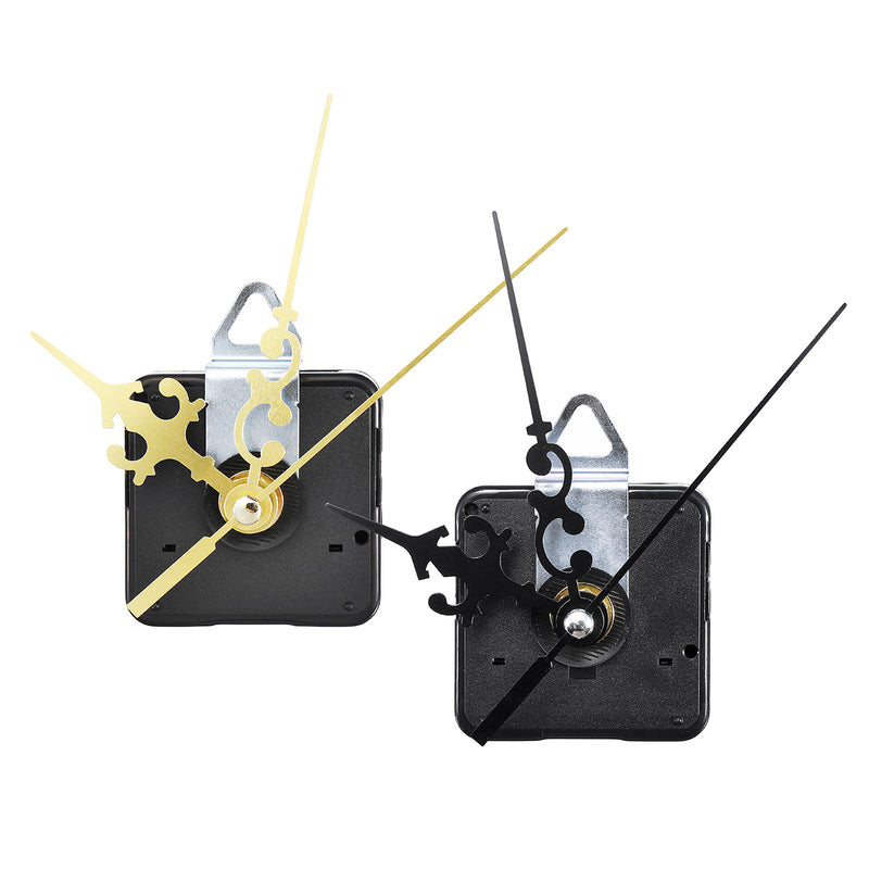 12mm Gold/Black Quartz Silent Clock Movement Mechanism Module DIY Kit Hour Minute Second without Bat