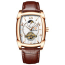 TEVISE T802B Business Style Men Wrist Watch Moonphase Date Display Automatic Mechanical Watch