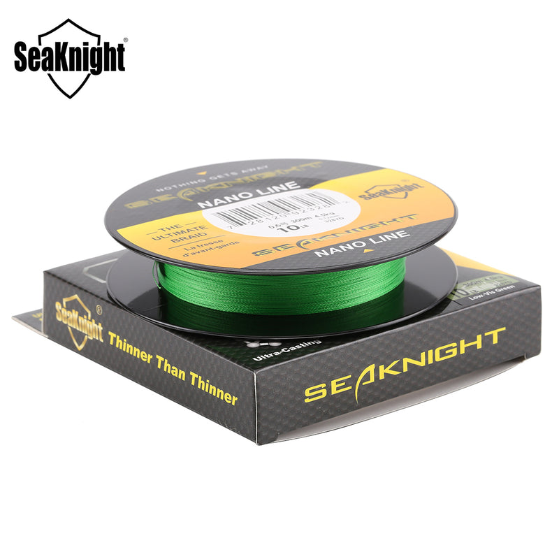 SeaKnight NANO 300M Fishing Line 4 Strands Wire Weaves PE Multifilament Braid Line 4-10LB 0.07-0.12m