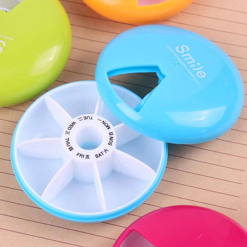 7 Days Weekly Pill Box Travel Pill Case Dispenser Outdoor Mini Pill Box Health Products Jewelry Storage Box Pill Case