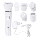 5 in 1 Multi-functional Epilator Whole Body Hair Removal + Cleansing Brush Massager + Callus Remover
