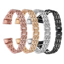 Bakeey Crystal Stainless Steel Replacement Watch Band Strap for Fitbit Charge 3 Smart Watch