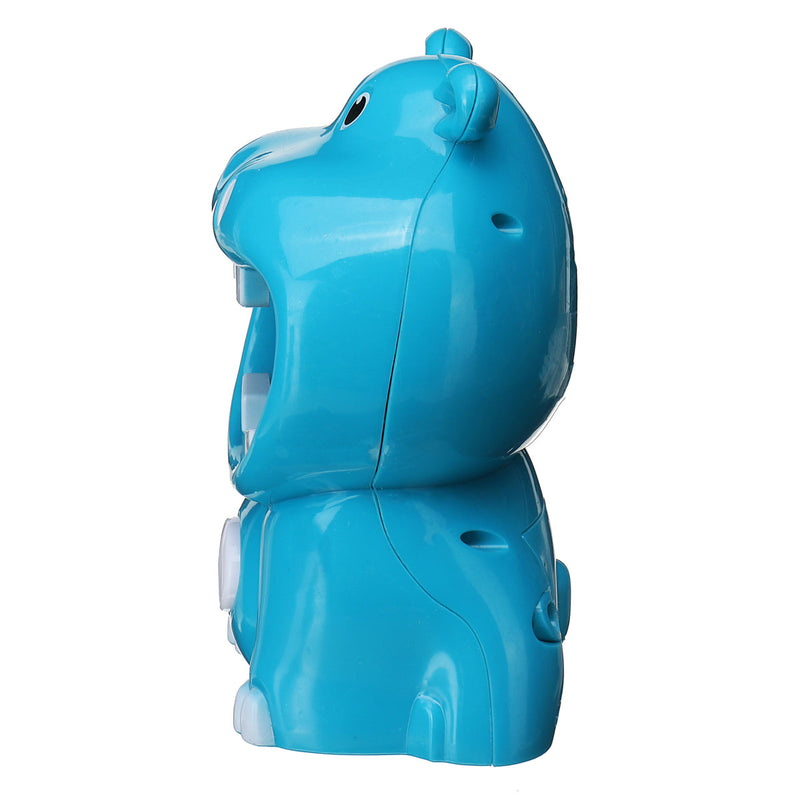 Automatic Electric Bubble Blower Machine Frog Hippo Bath Music Kids Outdoor Toys