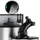 USAMS 10W Qi Wireless Charger Infrared Induction Automatic Lock Air Vent Dashboard Car Phone Holder for