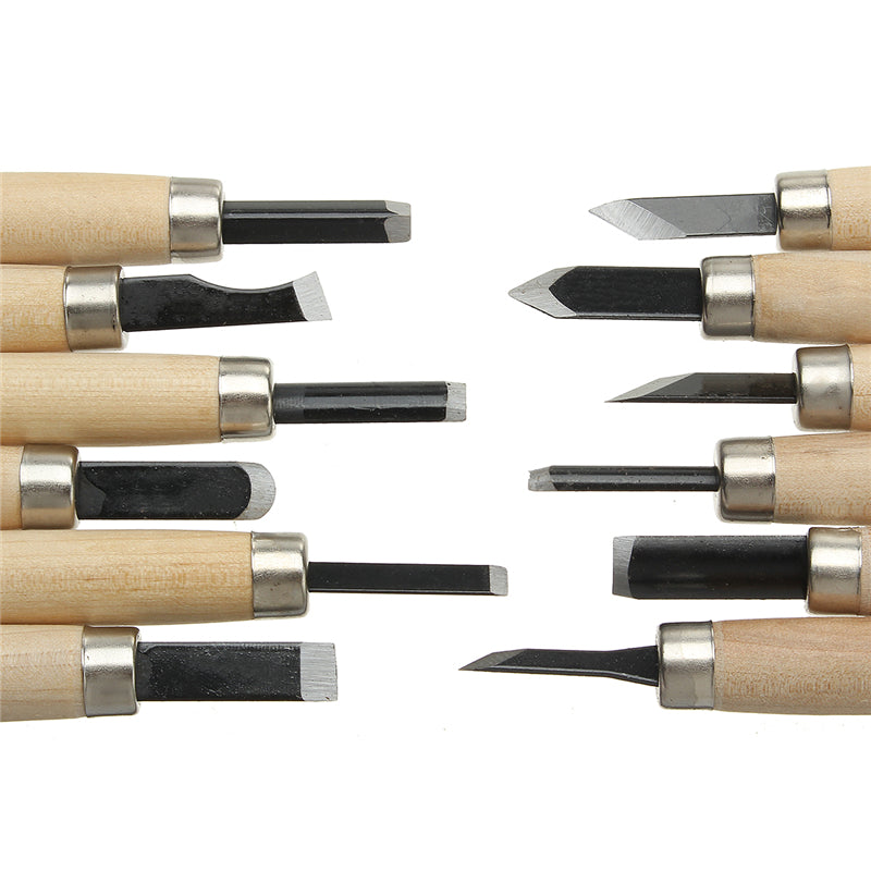 3/8/12pcs Wood Carving Chisels Cutter Craft Hand Woodworking Tools For Sculpture Engraving