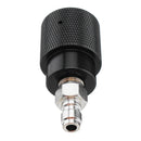 CO2 Refill Adapter Black Air Compressed Can Outlet/Refill Station Connector Kit