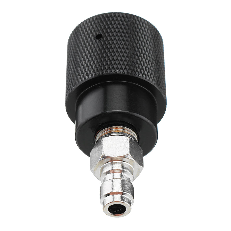 CO2 Refill Adapter Black Air Compressed Can Outlet/Refill Station Connector Kit