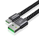 Baseus 5A Super Charge VOOC Dash Charge Type C Data Cable For Huawei Mate 20 OPPO Find X Oneplus 6