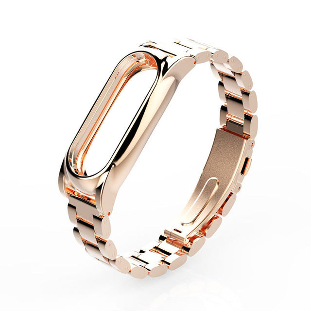 Mijobs Replacement Metal Stainless Steel Frame Bracelet Wristband For Miband 2