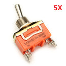 Wendao KN-1021 ON/OFF AC 250V 15A 2 Pins Toggle Rocker Switch 5pcs