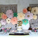 30cm DIY Paper Flowers Leaves Backdrop Decorations Kid Birthday Party Wedding Favor