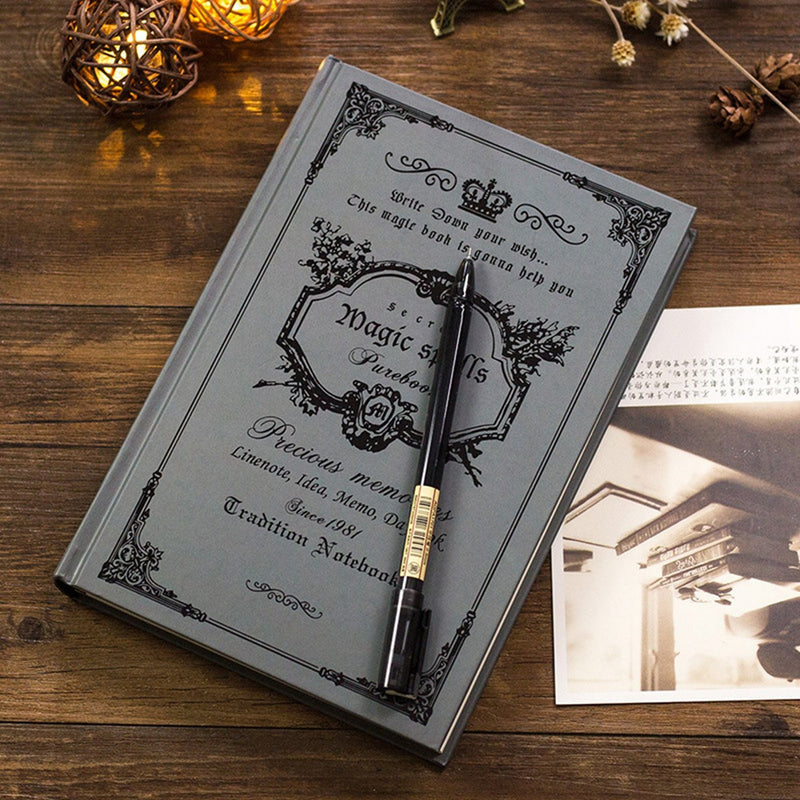1Pcs Vintage Hard Cover Notebook Diary Journal Travel Business School Writing Notepads Supplies