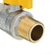 TMOK 1/2" Brass Gas Ball Valves G Thread Male x Female for Fuel Gas