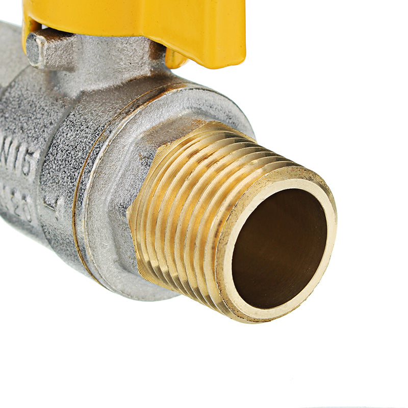 TMOK 1/2" Brass Gas Ball Valves G Thread Male x Female for Fuel Gas