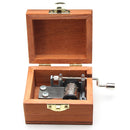 Retro Wooden Wind Up Music Box Castle In The Sky