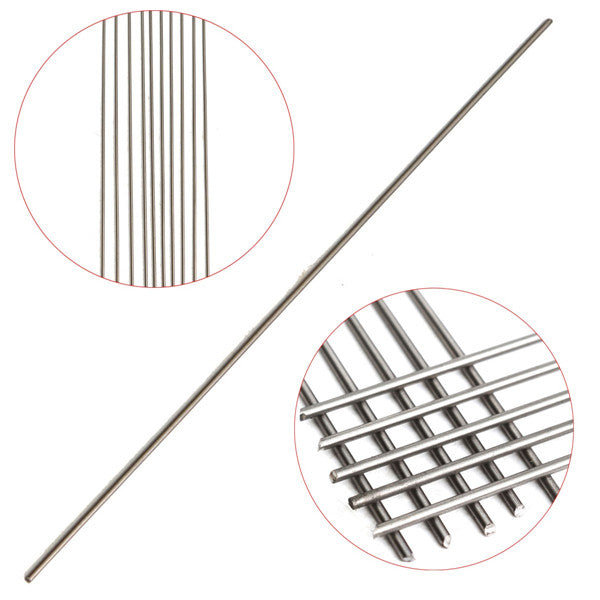 10pcs 2mmx250mm Titanium Round Bar Grade 5 Rod Tube