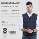 USB Electric Heating Vest Jacket Winter Warm Heated Pad Winter Body Warmer