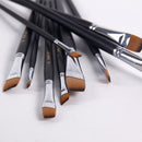BGLN 802 9 Pcs/set Nylon Hair Acrylic Oil Painting Brush Oblique Paint Brushes Watercolor Brush Pens School Art Painting Supplies