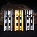 IPRee Outdoor Three Tube 150db Whistle Camping Survival Stainless Steel Apito Sounder With Clip